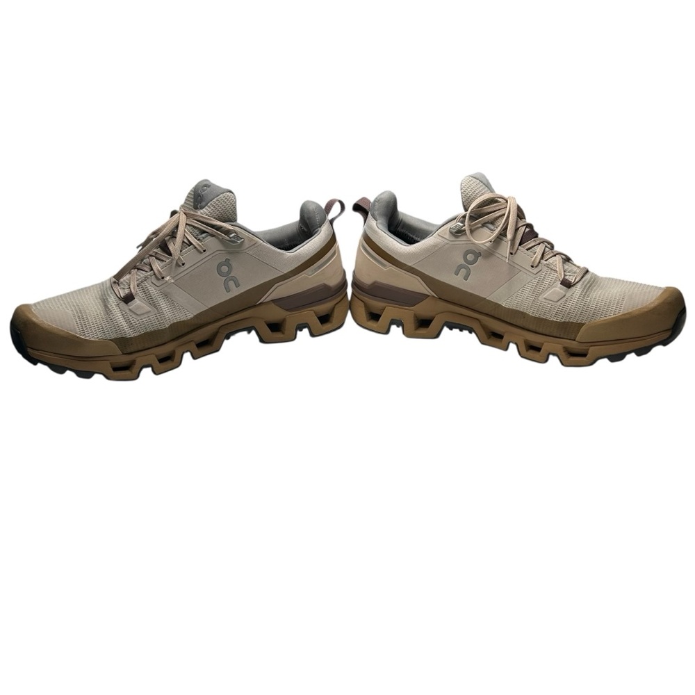 On Running Cloudwander Waterproof Trail Shoes Men’s 13 Tan Brown Hiking Sneaker - Picture 3 of 15